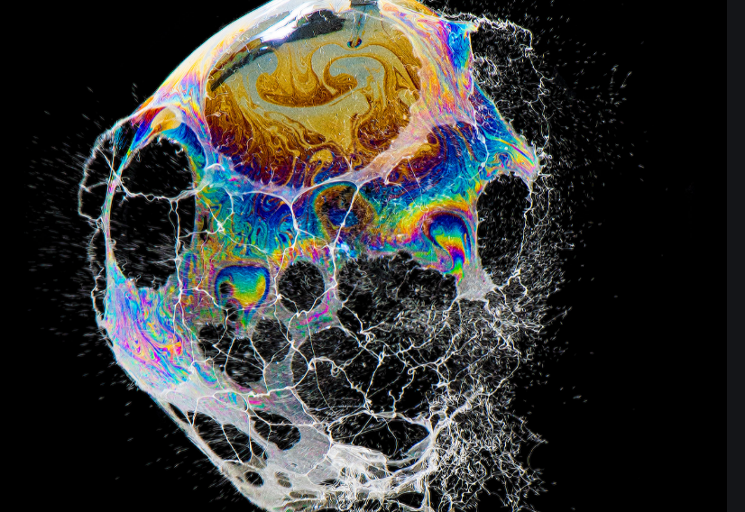 bubble bursting